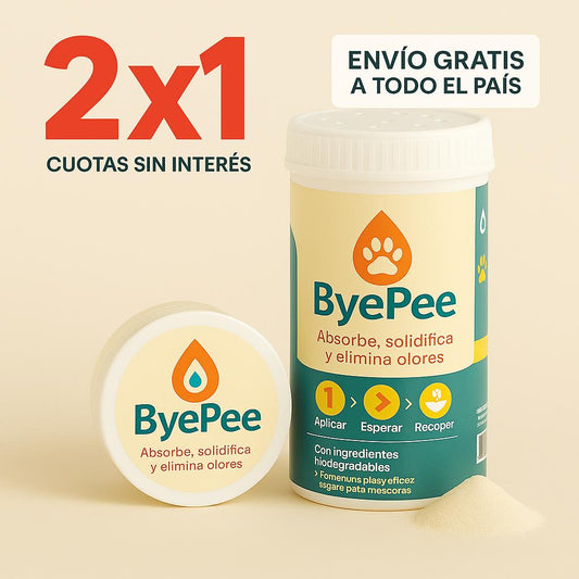 ByePee® — Convertí el charco en gel y barré 2X1